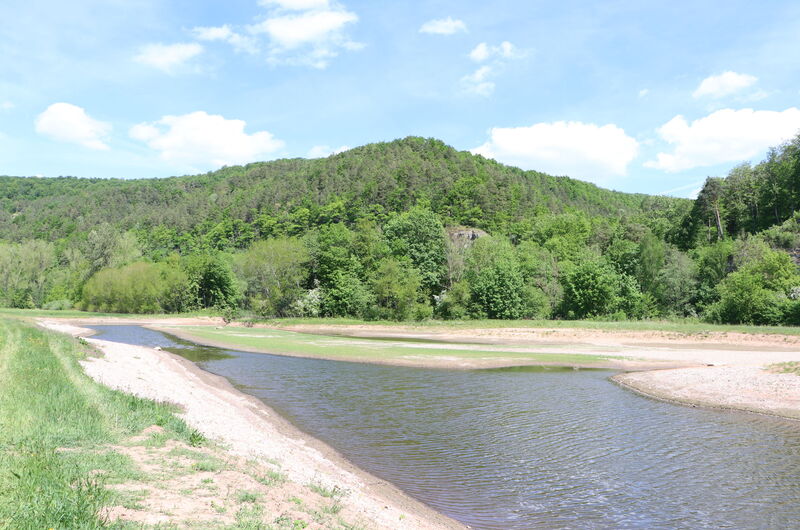 Neu geschaffene Altarme, Flutrinnen und Tümpel im 2. Renaturierungsabschnitt 2022.