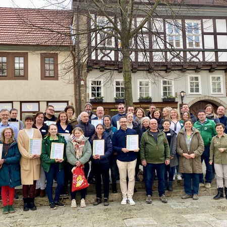 Mit vereinter Kraft - das Netzwerk im Naturpark Eichsfeld-Hainich-Werratal wächst kontinuierlich. Sie sind Botschafter und engagieren sich für Klimaschutz und nachhaltige Entwicklung in unserer Region.