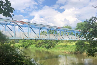 Werra-Brücke "Blaues Wunder" bei Treffurt war Teil der DDR-Grenzanlagen