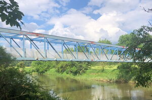 Werra-Brücke "Blaues Wunder" bei Treffurt war Teil der DDR-Grenzanlagen