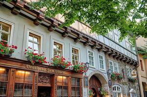 Gasthaus Brauhaus zum Löwen in Mühlhausen - Eingangsbereich