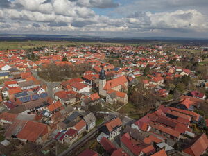 Vogtei Oberdorla Luftaufnahme Herbst