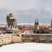 Mühlhausen: Blick vom Löwendenkmal auf Mühlhausen im Winter